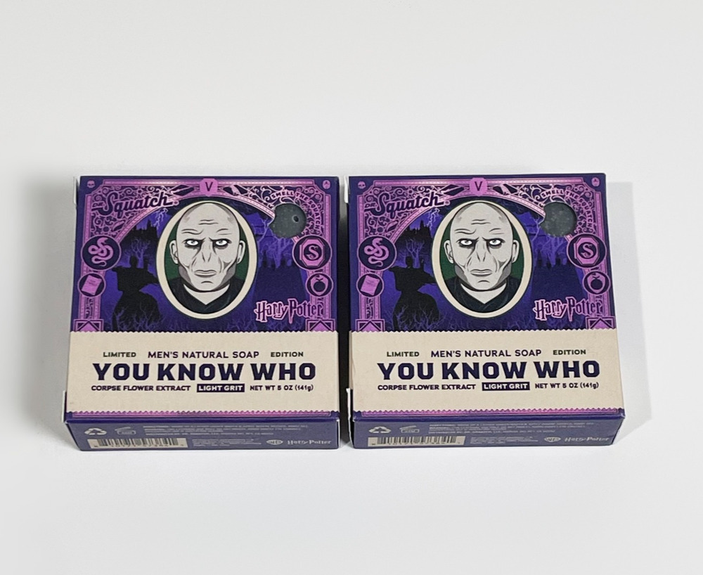 Dr. Squatch Harry Potter You Know Who Soap 5 oz (x2)